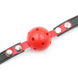 Gag DS Fetish Locking ball gags M plastic black/red