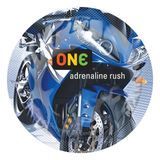 Презерватив ONE Color Sensations ONE adrenaline rush, 1 шт, синий, гладкий, со смазкой SX0765 фото Safeyourlove