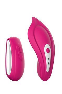 Вібратор у трусики Liebe Panty Vibe Recargable Cerise, нагрів до 39 &deg;C, пульт, трусики S-M в комплекті SX1594 SafeYourLove