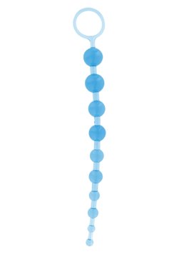 Анальний ланцюжок Toy Joy з кульками різного діаметру, блакитний, 25 см х 2 см 9257 TOY/ SafeYourLove