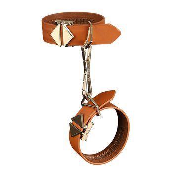 LOCKINK Wristcuffs/Anklecuffs Brown Set