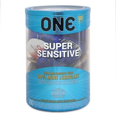 Упаковка 100шт ONE Super Sensitive UCIU000167 SafeYourLove