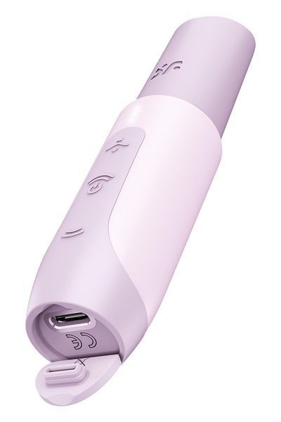 Satisfyer Secret Kiss Lipstick-Shaped Clitoral Stimulator, Pink