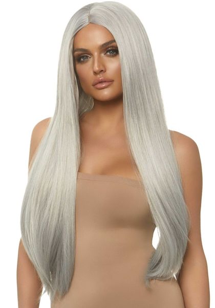 Парик Leg Avenue 33″ Long straight center part wig Grey SO8588 фото