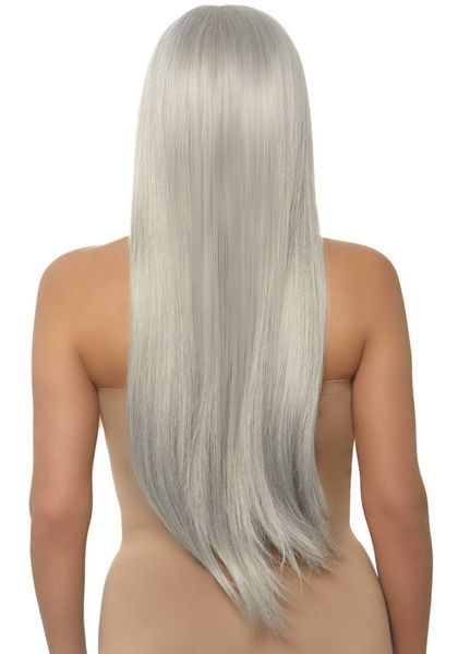 Парик Leg Avenue 33″ Long straight center part wig Grey SO8588 фото