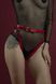 Гартери Feral Feelings - Belt Briefs, трусики, натуральна шкіра, колір Red SO3446 SafeYourLove