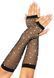 Leg Avenue Rhinestone Fishnet Arm Warmers, Black