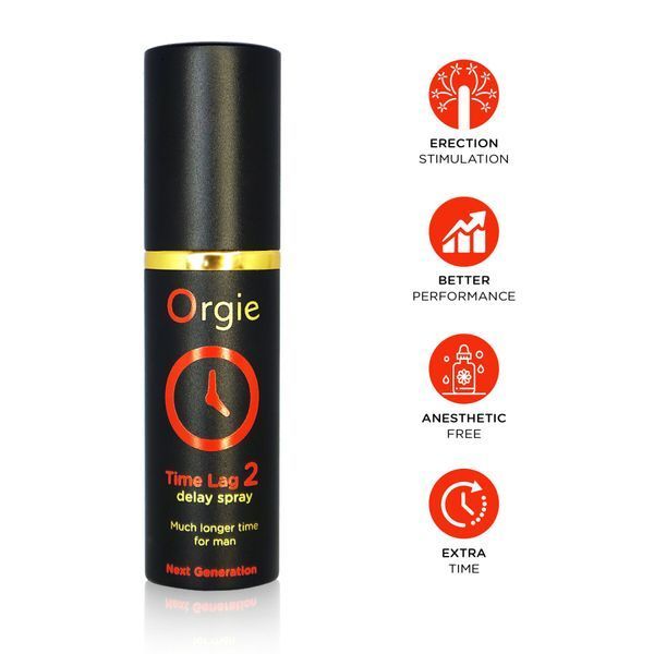 Спрей-пролонгатор Orgie Time Lag 2 Delay Spray, 10 мл, без анестетиків, з екстрактом даміани SX1568 SafeYourLove