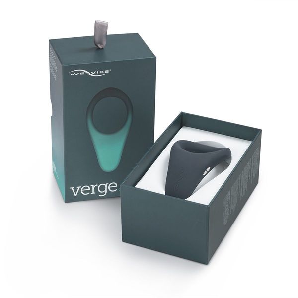 Смарт-віброкільце під одяг VERGE BY WE-VIBE SLATE, охоплює пеніс та мошонку, 10 режимів SO1701 SafeYourLove