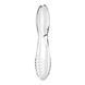 Dwustronny szklany dildo Satisfyer Dazzling Crystal 2, kolor Transparent