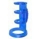 Nozzle with vibration Chisa Get Lock Vibrating Cock Cage and erection rings, blue