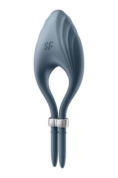 Тёмно-синий регулируемое эрекционное кольцо с вибрацией Satisfyer Duelist SO6276 фото