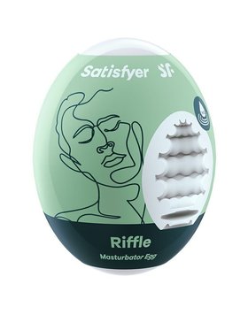 Самозмащувальний мастурбатор-яйце Satisfyer Masturbator Egg Riffle, одноразовий, не потребує змазки SO5520 SafeYourLove