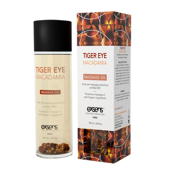 Масажна олія EXSENS Tiger Eye Macadamia (захист з тигровим оком) 100мл, натуральна SO2379 SafeYourLove