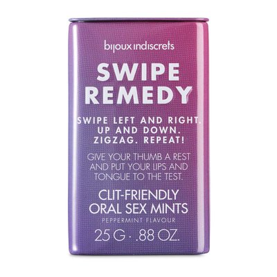 М'ятні цукерки Bijoux Indiscrets Swipe Remedy – clitherapy oral sex mints без цукру SO5911 SafeYourLove