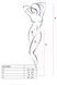 Rajstopy erotyczne-bodystocking Passion ECO S003, z doszyciem imitującym podwiązki, kolor Black