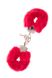 Наручники, Metal Handcuff with Plush, RED, Червоний T160028 фото 1 Safeyourlove