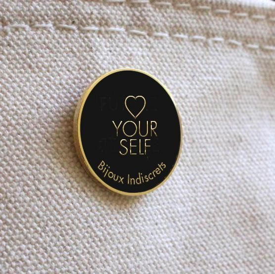 Bijoux Indiscrets Your Self Lapel Pin, Black