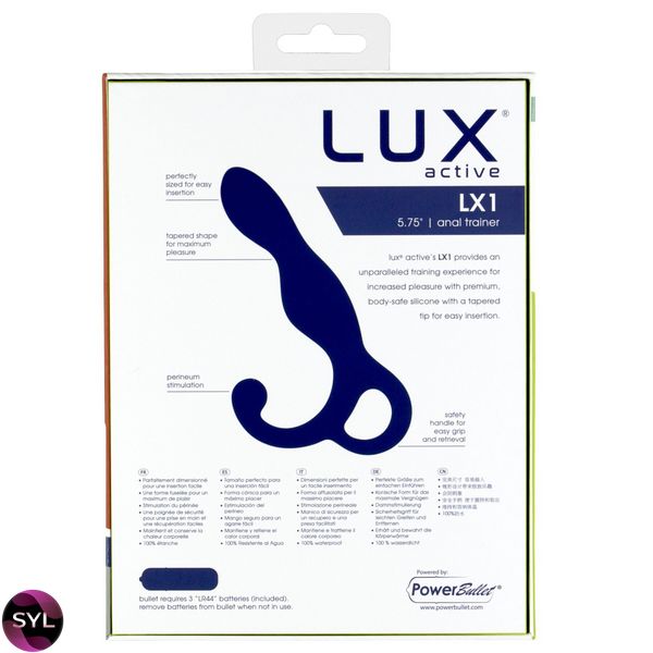 Массажер простаты Lux Active LX1 Anal Trainer 5.75″, Dark Blue, вибропуля в комплекте SO6837 фото
