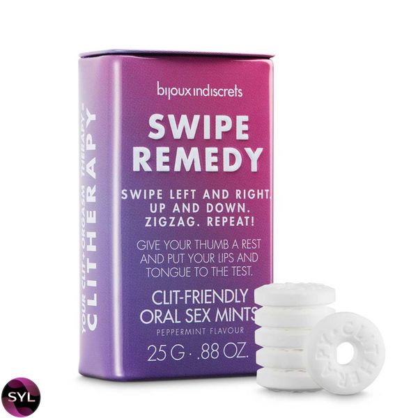 Мятные конфеты Bijoux Indiscrets Swipe Remedy – clitherapy oral sex mints, без сахара SO5911 фото