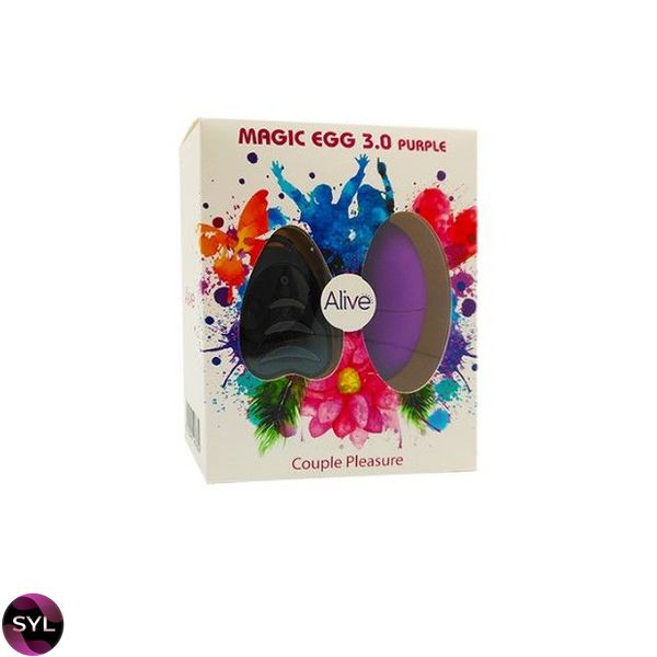 Виброяйцо Alive Magic Egg 3.0 Purple с пультом ДУ, на батарейках AL40763 фото