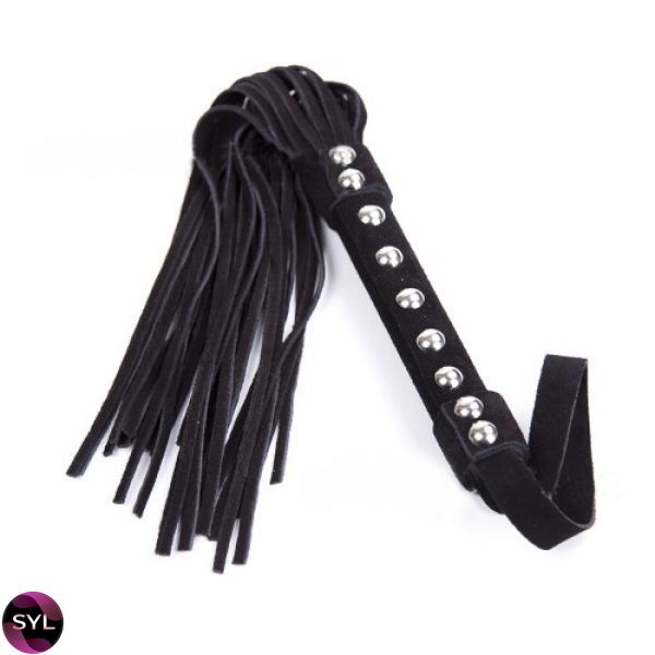 Флоггер DS Fetish Leather flogger black suede leather 292400121 SafeYourLove