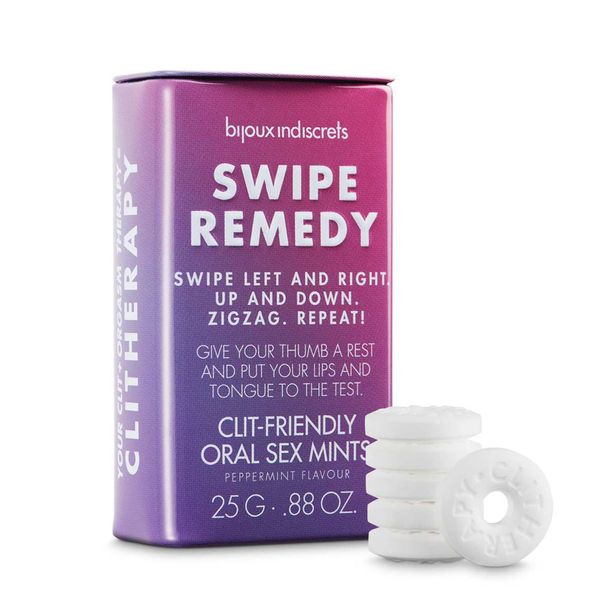 Cukierki miętowe Bijoux Indiscrets Swipe Remedy – kliniterapia seks oralny miętówki bez cukru