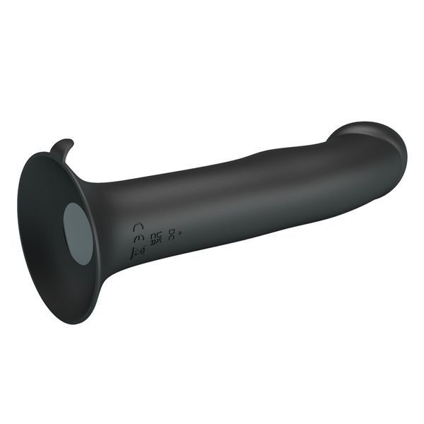 Pretty Love Murray realistic suction cup vibrator with pulsation, 19 x 3.8 cm, Black