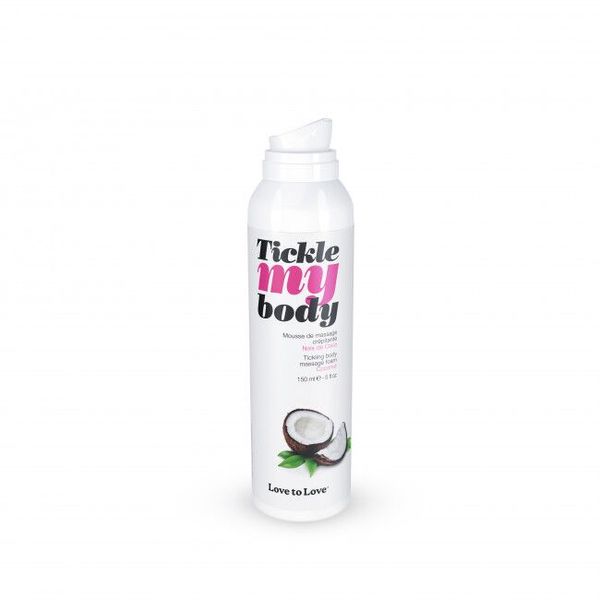 Pianka do masażu Love To Love TICKLE MY BODY COCONUT (150 ml) ma działanie nawilżające