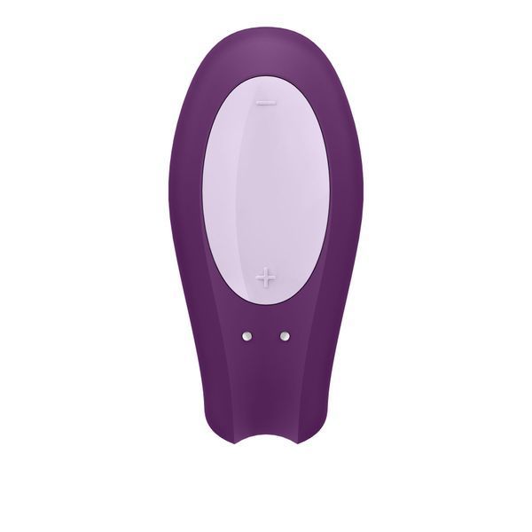 Fioletowy satisfyer Double Joy Smart Couples Wibrator z szerokim stymulatorem łechtaczki