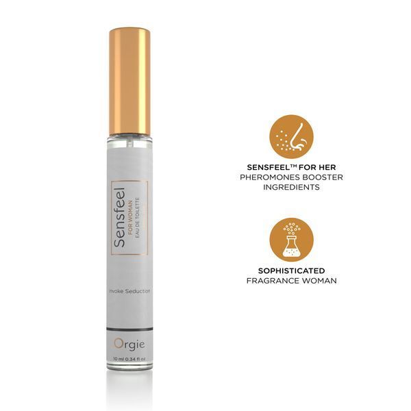 Women's perfume with pheromones Orgie &ndash; Sensfeel for Woman Travel Size (10 ml), floral and fruity aroma