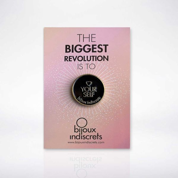 Bijoux Indiscrets Your Self Lapel Pin, Black