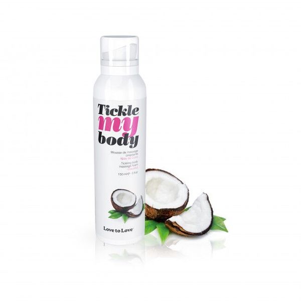 Pianka do masażu Love To Love TICKLE MY BODY COCONUT (150 ml) ma działanie nawilżające