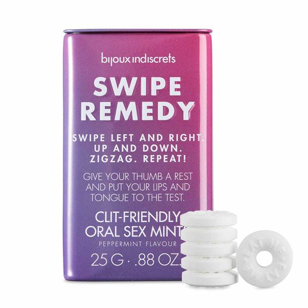 Cukierki miętowe Bijoux Indiscrets Swipe Remedy – kliniterapia seks oralny miętówki bez cukru