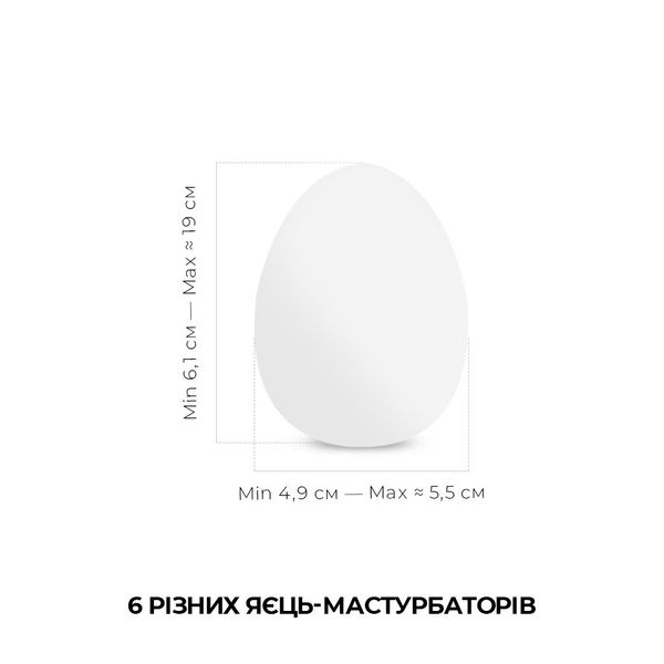 Набір мастурбаторів-яєць Tenga Egg New Standard Pack (6 яєць) SO5493 SafeYourLove