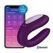Fioletowy satisfyer Double Joy Smart Couples Wibrator z szerokim stymulatorem łechtaczki