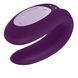 Fioletowy satisfyer Double Joy Smart Couples Wibrator z szerokim stymulatorem łechtaczki