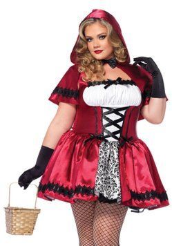 Костюм красной шапочки Leg Avenue Gothic Red Riding Hood 3X-4X SO9127 фото