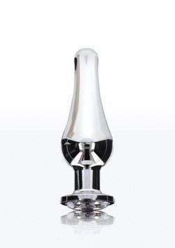Анальная пробка с кристаллом Toy Joy Diamond Bum Bijou, серебристый, Small TJ10270 фото