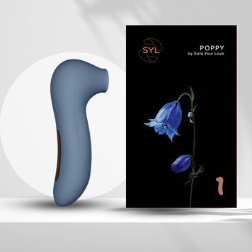 Вакуумний стимулятор SYL POPPY &ndash; твій секретний ключ до насолоди!, колір BLUE