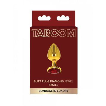 Анальная пробка S с кристаллом Taboom TB17167 фото