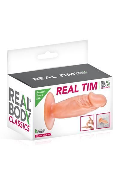 Фалоімітатор Real Body — Real Tim Flash, TPE, діаметр 3,4 см SO2216 SafeYourLove