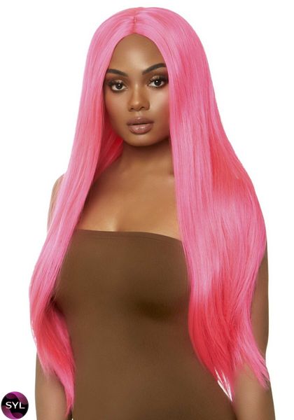 Перука Leg Avenue 33″ Long straight center part wig neon pink SO8590 SafeYourLove