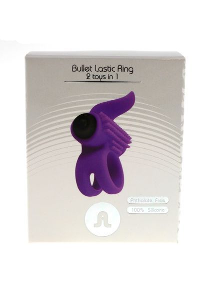 Ерекційне кільце Adrien Lastic Bullet Lastic Ring з вібрацією AL30393 SafeYourLove