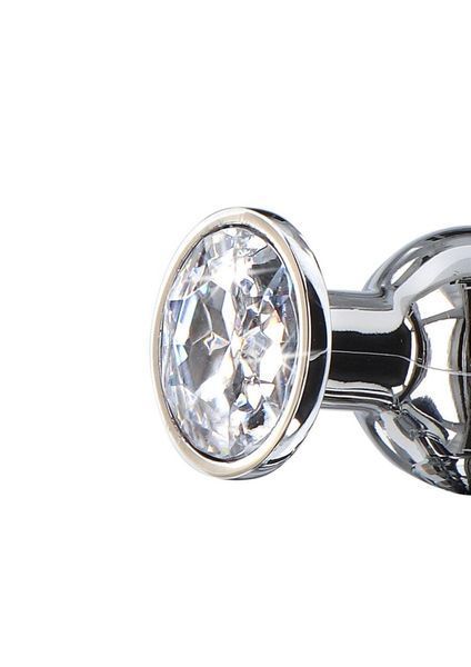 Toy Joy Diamond Bum Bijou Crystal Anal Plug, srebrny, mały
