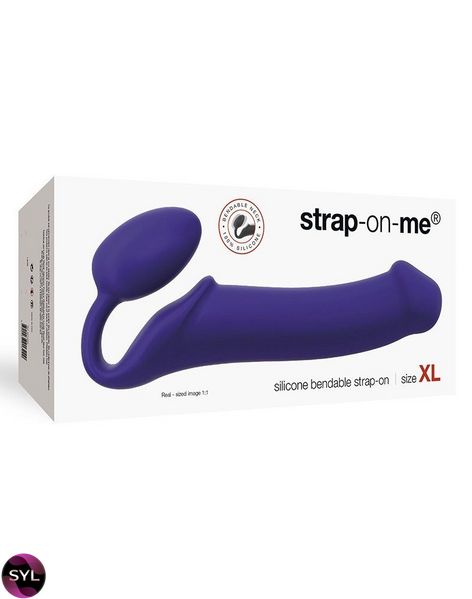 Безремінний страпон Strap-On-Me Violet XL, повністю регульований, діаметр 4,5 см SO2709 SafeYourLove