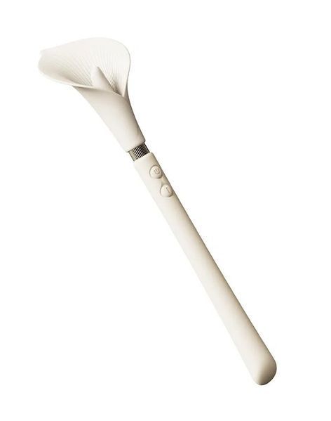 Розкішний вібромасажер Zalo &ndash; Calla Ivory, двосторонній, 2 мотори SX1281 SafeYourLove