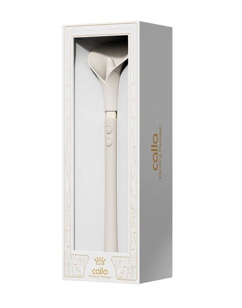 Розкішний вібромасажер Zalo &ndash; Calla Ivory, двосторонній, 2 мотори SX1281 SafeYourLove