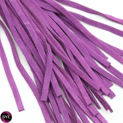 Флогер шкіра leather DS Fetish flogger Purple Black 38 cm 292301045 SafeYourLove