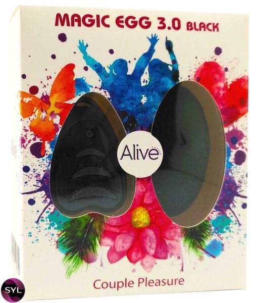 Виброяйцо Alive Magic Egg 3.0 Black с пультом ДУ, на батарейках AL40769 фото